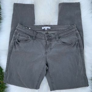 Cabi  grey olive jeans size 4 skinny
